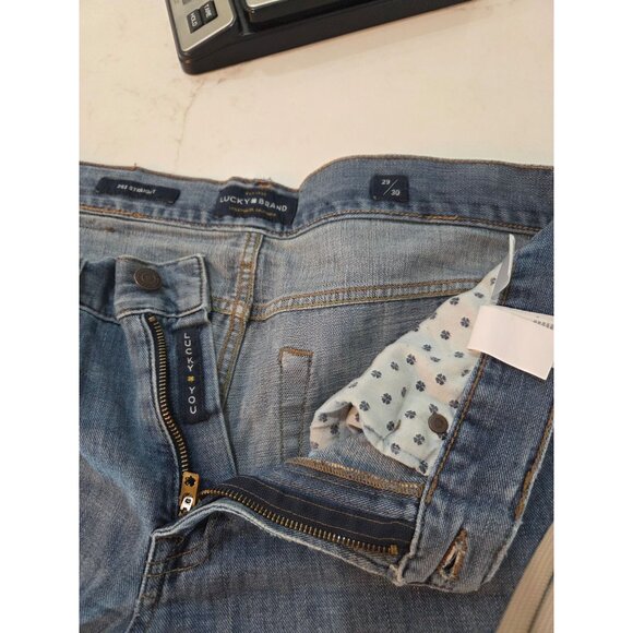 Lucky Brand Mens 363 Straight Leg Jeans 29x30 Vintage Light Wash Cotton Denim - Picture 7 of 13